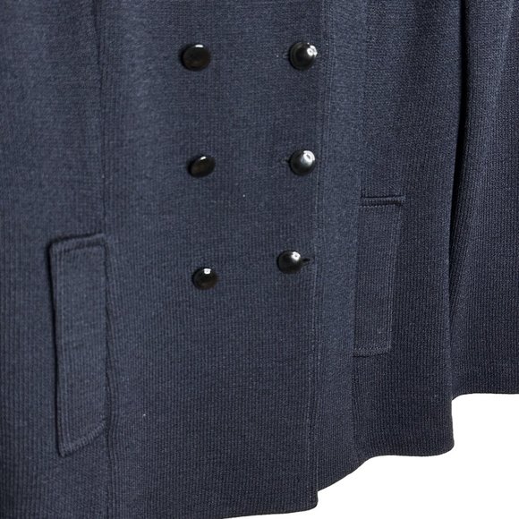 St. John Collection Santana Knit Women's 8 Black Jacket Vintage Four Button - Picture 4 of 16